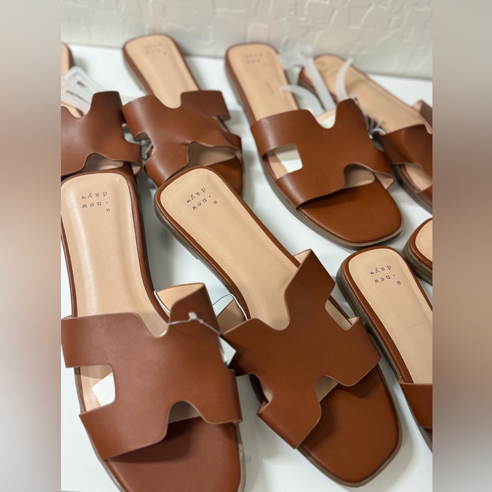 NWT Women's Nina Slide Sandals - A New Day
Cognac - Picture 6 of 7
